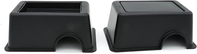 Reptile Hide Box Snake Hide Feel Secure and Safe, Gecko Hide (Black, Small 4 Pcs)