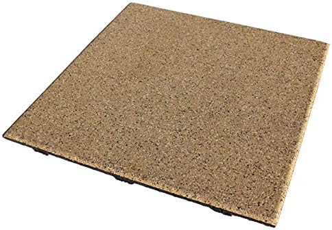 American Floor Mats - Extreme Rubber Gym Tiles - 1 Inch Thick Colorful Rubber Gym Tiles - Superior Shock and Sound Absorbing Tiles - 35% Green/Grey/White 10 Tile Pack (Covers 40 Sq Ft)