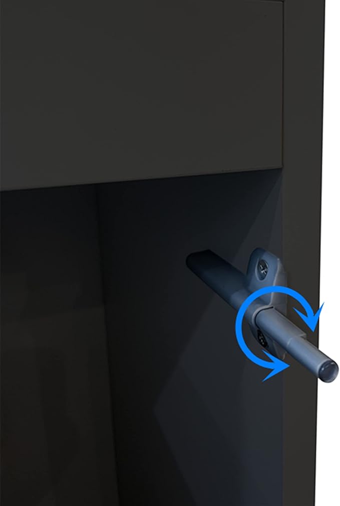 LANDEN Aquarium Wooden Stand and Cabinet for up to 30 Gal Tank, Fish Reptile Sea Salt WaterTank Stand, Nano Foam Leveling Mat Included, W23.6xD17.7xH31.5 in, Wooden Matte Black Painted(Stand Only)