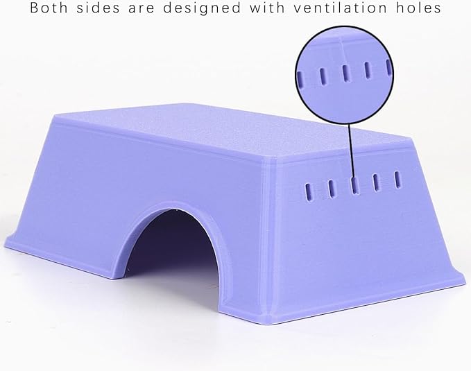 Snake Hide, Leopard Gecko Tank Accessories for Reptile Ball Python Crested Gecko Lizard Bearded Dragon - PurpleHideS