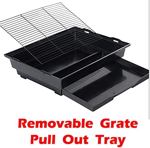 65-Inch Large Flight Bird Cage with Toys and 10-Step Play Ladder for Cockatiel Parakeet Finch Budgie Lovebird Canary Finch Pet Bird Cage with Rolling Removable Rolling Stand