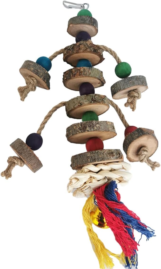 Bird Toys for Conures Parakeet, Birds Cage Accessories, Bird Shredding Foraging Toys for Cage