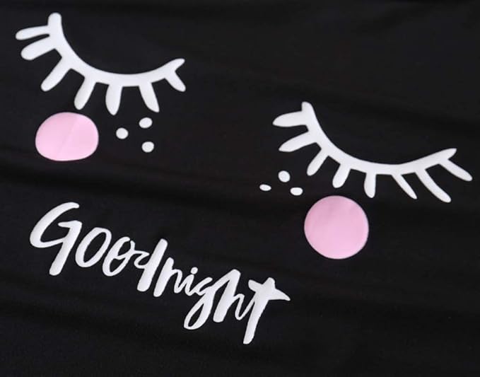 YIJIU Women's Summer Cute Cartoon Print Top and Pant Pajama Set Lounge Sleepwear