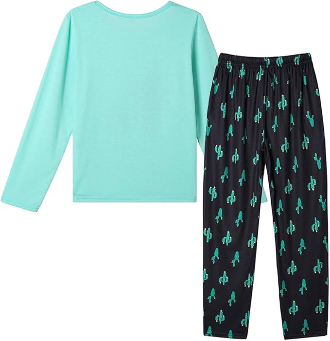 YIJIU Women's Sleepwear Long Sleeve Top and Pants Pajama Set Panda Print Nighty