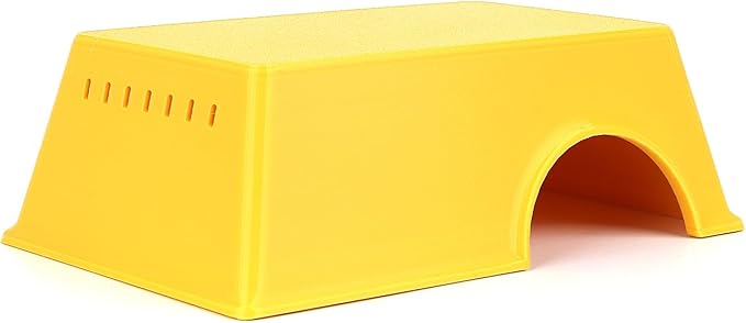 Snake Hide, Leopard Gecko Tank Accessories for Reptile Ball Python Crested Gecko Lizard Bearded Dragon - YellowHideL