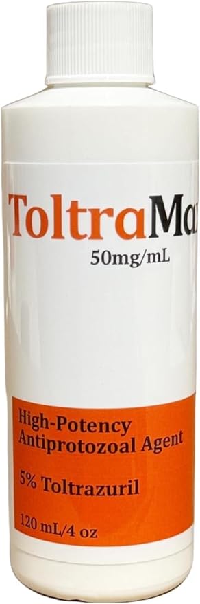 Toltrazuril 5.0% for Horses, Dogs, Cats, 120mL/4 Ounce, for Non-Food Chain Animals, Peanut Butter