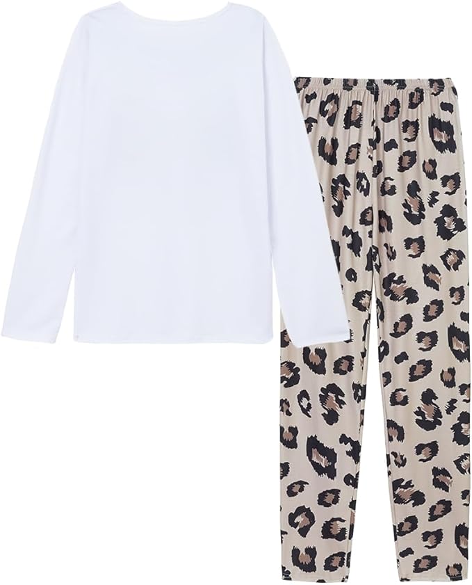 YIJIU Women's Sleepwear Long Sleeve Top and Pants Pajama Set Panda Print Nighty