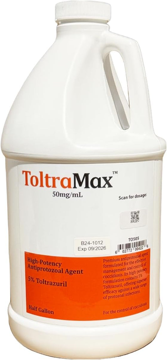 Toltrazuril 5.0% for Horses, Dogs, Cats, 1/2 Gallon, for Non-Food Chain Animals