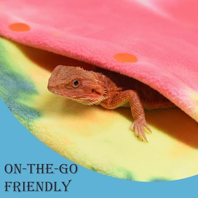 Small Animal Sling Carrier,Small Animal Bag for Bearded Dragons Lizards and Reptile with Adjustable Strap Tow Rope 3 Sizes Pack + Small Animal Sling Carrier（Red）