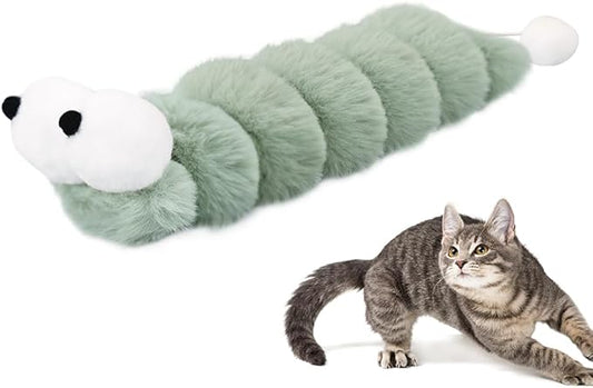 PAZ'S GIFT Cat Toy Interactive cat Mint cat Kick Toy, 11 feet Long, chewable Furry Plush Toy, Soothing Kitten Pillow，Appease The kitten's Pillow