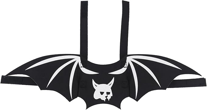 Pet Cat Bat Wings for Halloween Party Decoration, Dog Cosplay Bat Costume,Puppy and Cat Dress Up Accessories (White Ghost, Small)