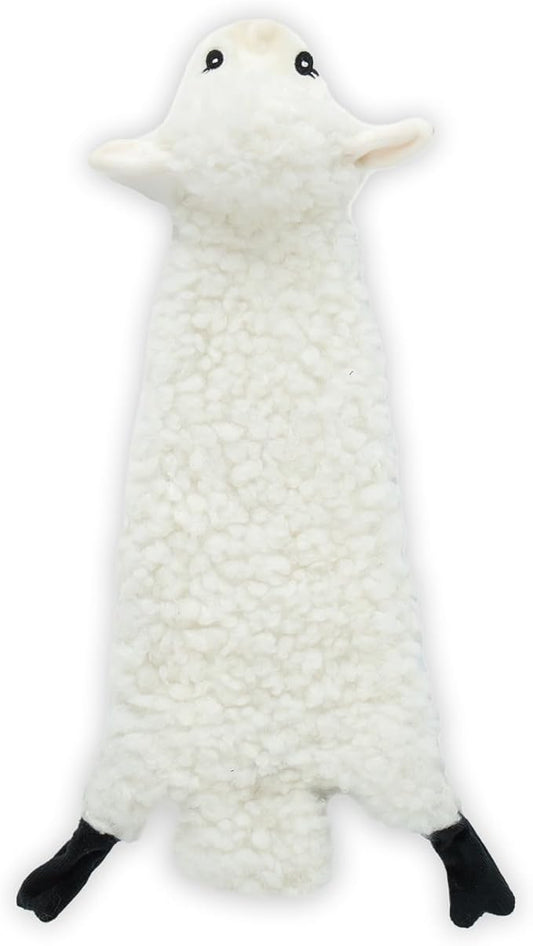 Best Pet Supplies Squeaky Dog Toys with Soft Durable Fabric for Small, Medium and Large Pets Interactive Toy for Indoor Play, Supports Active Biting and Play - Sheep, Small