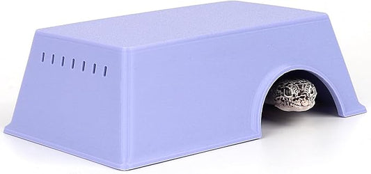 Snake Hide, Leopard Gecko Tank Accessories for Reptile Ball Python Crested Gecko Lizard Bearded Dragon - PurpleHideL
