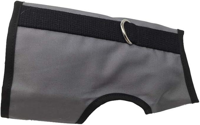 Kitty Holster Cat Harness – Secure Cat Harness for Walking, Soft Cotton Cat Accessories, Comfortable Fit, Strong Hook-and-Loop Closure, Made in USA – Gray, S/M