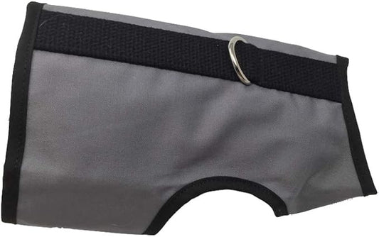 Kitty Holster Cat Harness – Secure Cat Harness for Walking, Soft Cotton Cat Accessories, Comfortable Fit, Strong Hook-and-Loop Closure, Made in USA – Gray, S/M