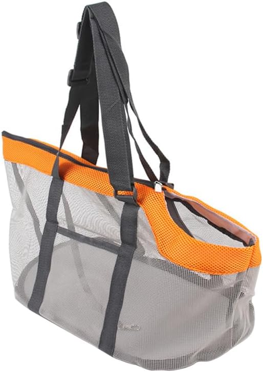 1Pc Breathable Mesh Dog Carrier Bag Outdoor Pet Travel Tote for Dogs Comfortable Design with Head Out Opening Durable and Lightweight for Pet Outings