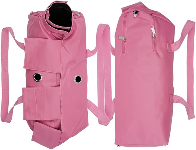 Kukaster Pet Cat’s Restraint Bag for Claw Care Nail Trimming Anti-Scratching Grooming Bag for Cats Medical Examination(Pink-s)