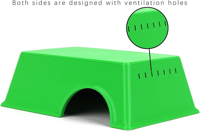 Snake Hide, Leopard Gecko Tank Accessories for Reptile Ball Python Crested Gecko Lizard Bearded Dragon - GreenHideXL