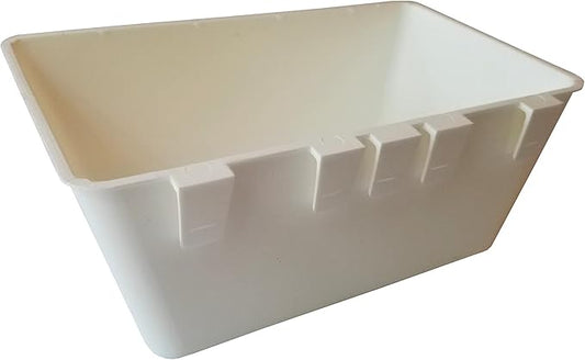 Cage Cups 1/2 Gallon / 64 fl oz Hanging Feed & Water Cage Cups for Chicken, Gamefowl, Poultry, Quail, Pheasant (2, White)