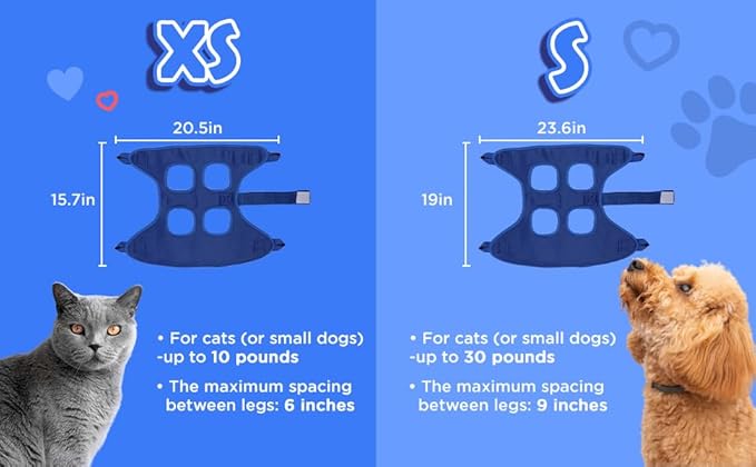 Pet Grooming Hammock for Cats & Small Dogs – Nail Clipping Kit with Sling, Clippers, File, Glove, Straps & Carabiners – Ideal for Trimming & Ear Cleaning – [S/XS] (Pink, Extra-Small)