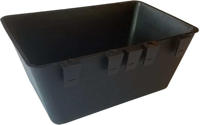 Cage Cups 1/2 Gallon / 64 fl oz Hanging Feed & Water Cage Cups for Chicken, Gamefowl, Poultry, Quail, Pheasant (120, Black)