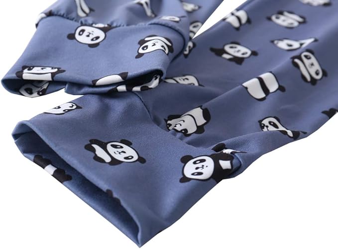 YIJIU Women's Sleepwear Long Sleeve Top and Pants Pajama Set Panda Print Nighty