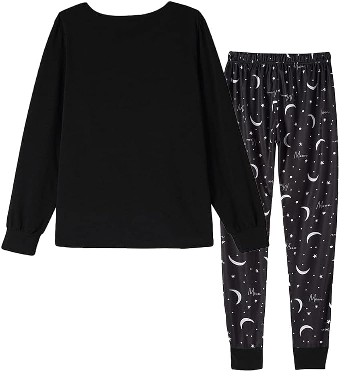 YIJIU Women's Sleepwear Long Sleeve Top and Pants Pajama Set Panda Print Nighty