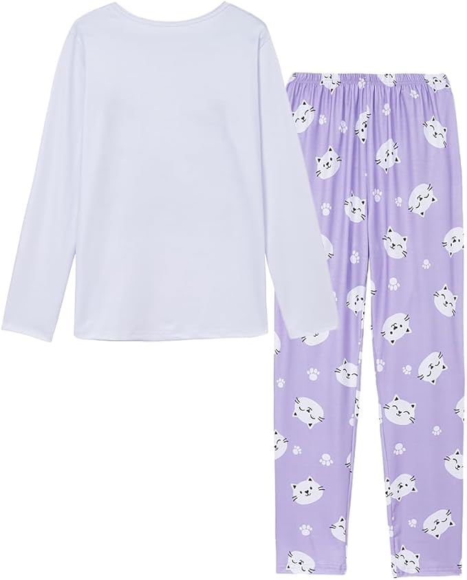 YIJIU Women's Sleepwear Long Sleeve Top and Pants Pajama Set Panda Print Nighty