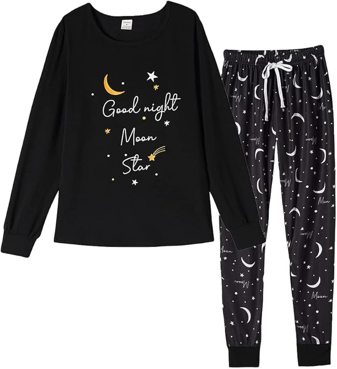 YIJIU Women's Sleepwear Long Sleeve Top and Pants Pajama Set Panda Print Nighty