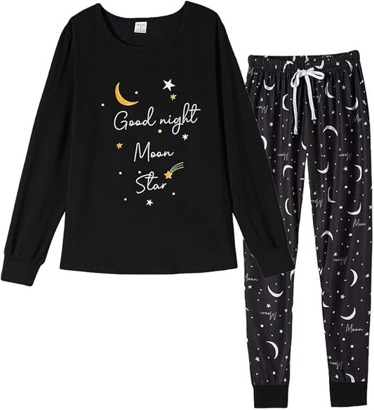 YIJIU Women's Sleepwear Long Sleeve Top and Pants Pajama Set Panda Print Nighty