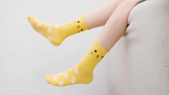 Jeasona Women's Cat Socks Cat Gifts Cute Animal Socks Dog Owl Gifts for Women