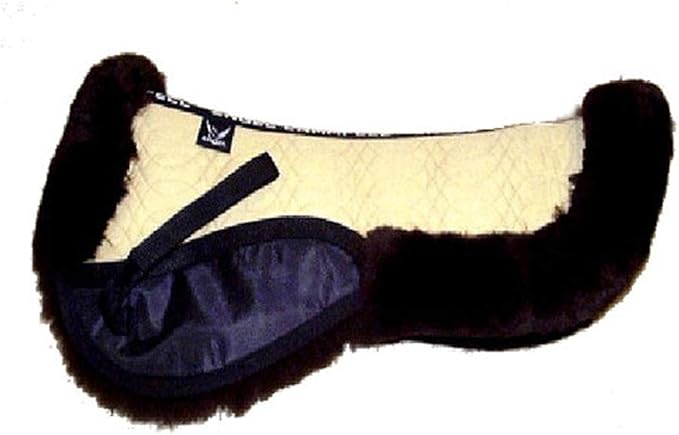 Engel Sheepskin Lined Half Saddle Pad - Medium Size