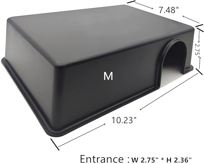 LEOTERRA Snake Hide Reptile Hide for Snake Lizard Gecko and Baby Ball Python Use10.23"x7.48"x2.75" (M) Durable and Easy to Clean.Can Also be Used as a mole, Hamster, Guinea Pig, Ferret Hideout