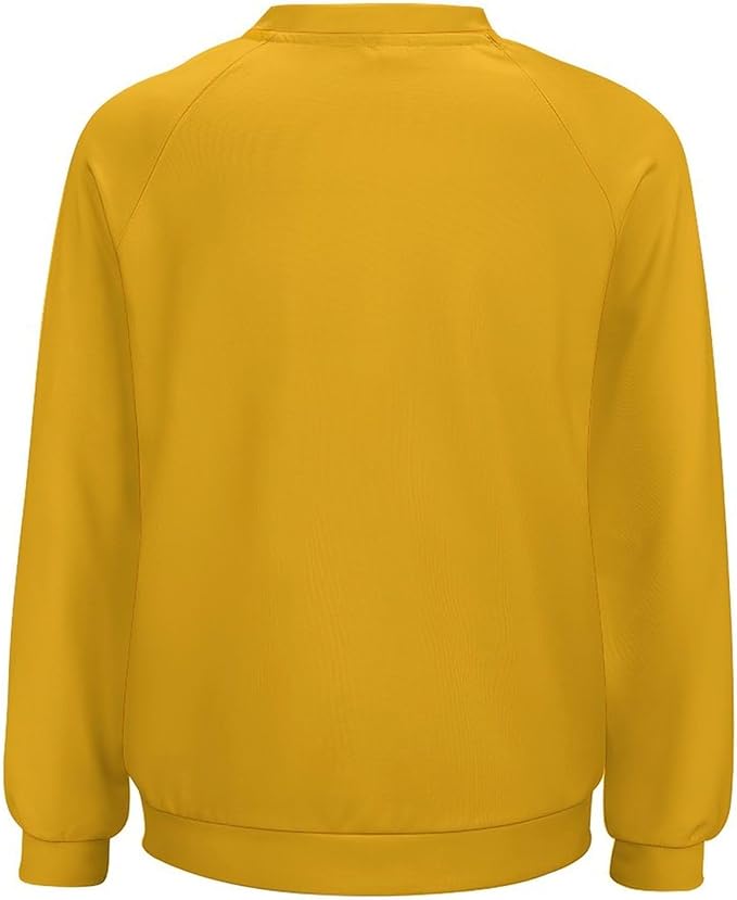 Womens Long Sleeve Tops Y2k Japanese Art Print Sweatshirts Fall Pullover for Women Crewneck Vintage Shirts Boho Tops