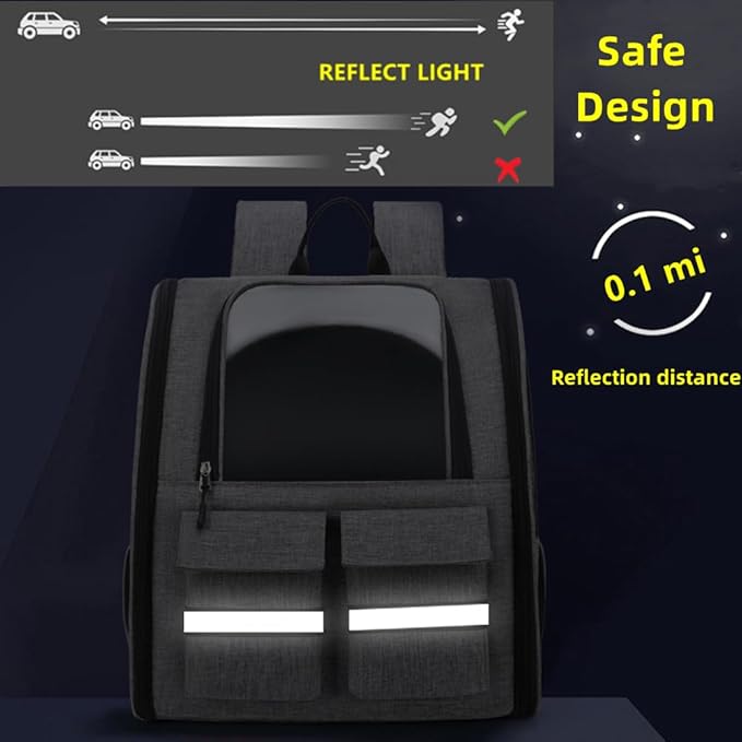 Cat Backpack Carrier Small Dogs Backpack Carrier,Large Space Breathable Cat Bubble Backpack,Shaded Puppy Backpack Carrier,Ventilated for Travel, Hiking,Cycling,Shopping,and Vet