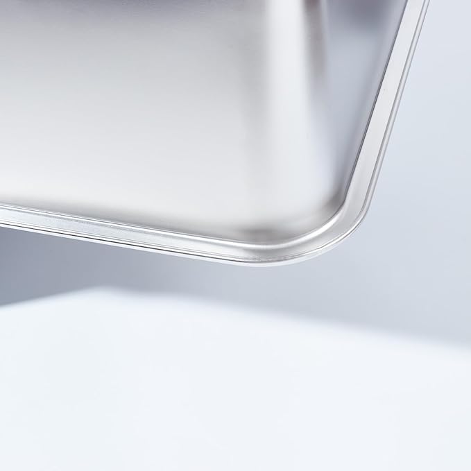 Stainless Steel Litter Box,XXL Metal Cat Litter Box for Big Cats 8IN Deep, Cat LitterBox High Sided Pet Toilet Easy to Clean,Cats Litter Pan for Adult Cats,Non Stick, No Smell