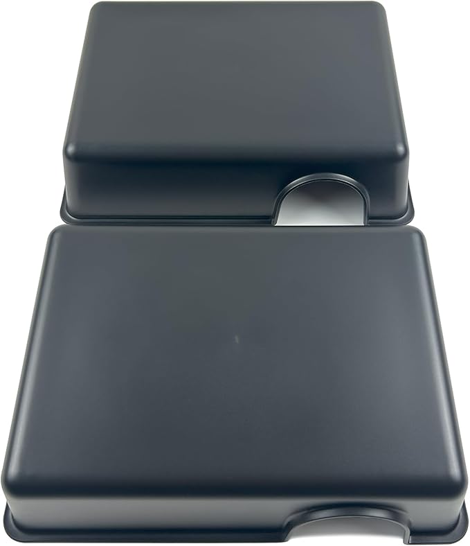 2 Pcs Durable Reptile Hide Box, Ball Python Hide, Leopard Gecko Hide, Bearded Dragon Hide, Easy to Clean Reptile Hides Cave for Tank, Snake Hide Enclosure (9.45" x 6.89" x 2.17" Large)