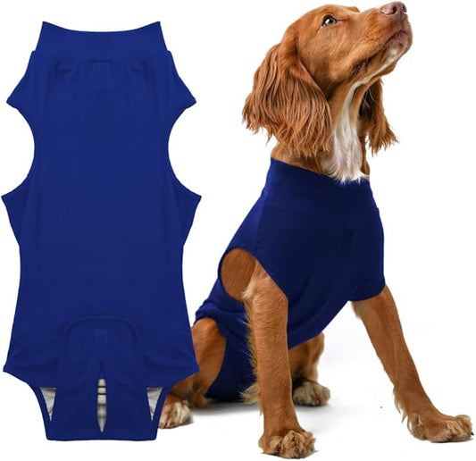 PupShield - Dog Surgery Recovery Suit Male and Female Easy to Use Anti Licking Design Breathable Comfortable - Spay & Neuter Recovery Suit, Surgical Onesie - Dog Cone Alternative