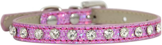 Cat Collar Rhinestone Bling Cute Cat Collars Accessories for Pet Collars Adjustable Ideal for Girl Cats Male Cats(Pink)