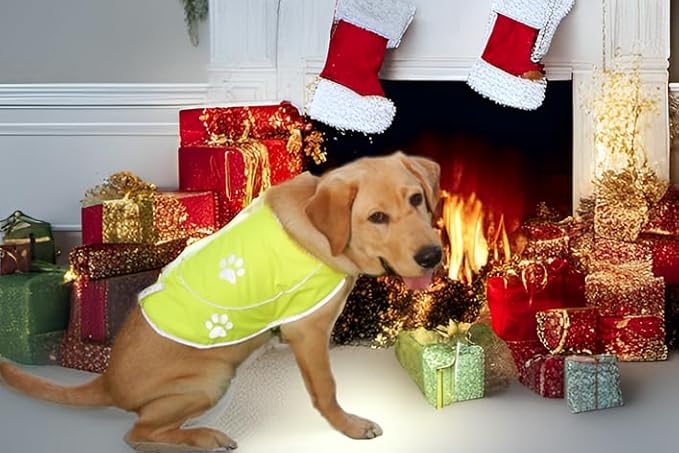 Dog Hunting Vest Reflective Dog Vest - Dog Safety Vest with Elastic Strap, Comfortable Dog Reflective Vest, Reflective Dog Safety Jacket High Visibility Vest for Dogs