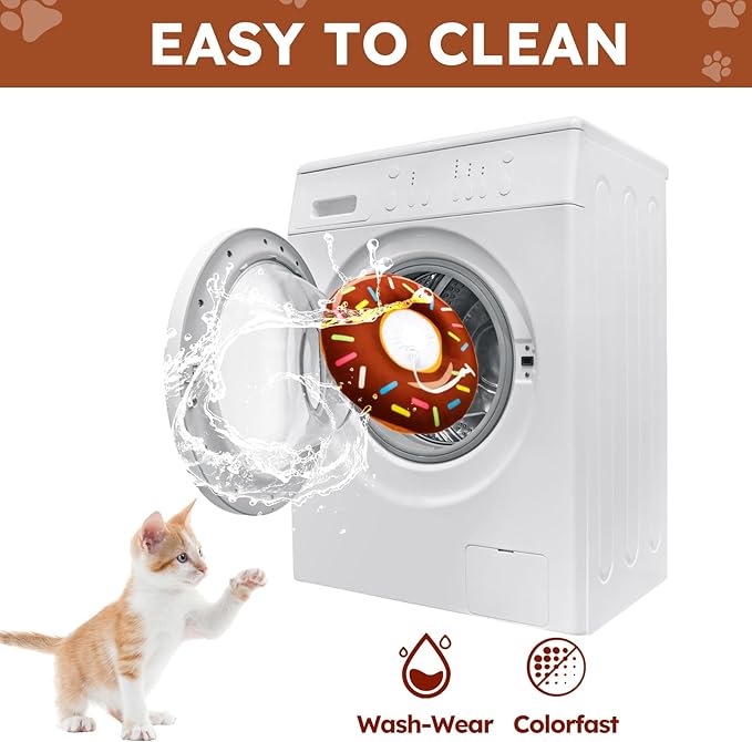 Cat Cone Collar Soft, Cat Recovery Collar for Wound Healing Cute Cat Donut Adjustable Cat Cones to Stop Licking Comfortable Lightweight Neck Elizabethan Collars for Cats Kittens After Surgery