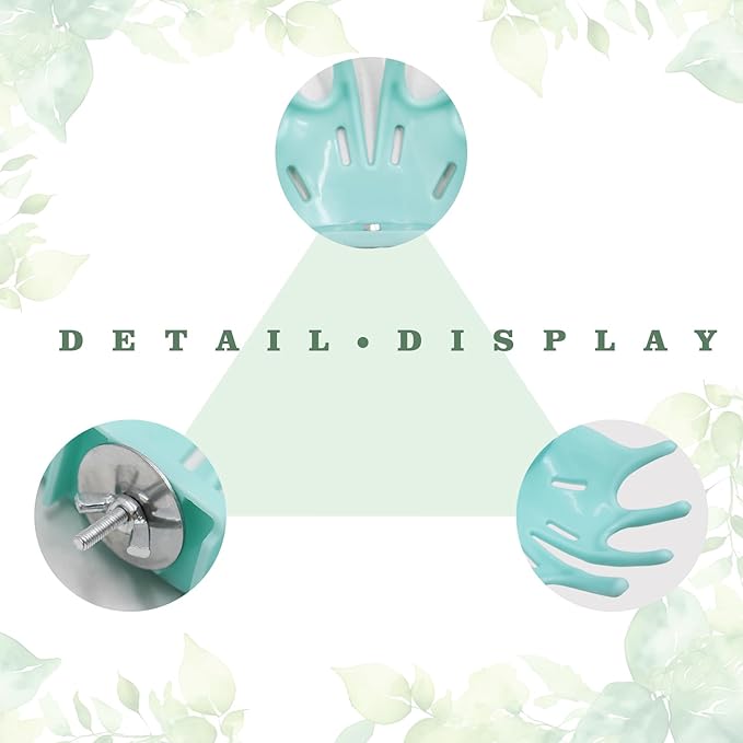 3 Pack Bird Cage Accessories, Multicolor Plastic Bird Perch with Branches, Bird Perches for Cage, Standing Platform for Budgies, Lovebirds, Cockatiels, Small to Medium Birds