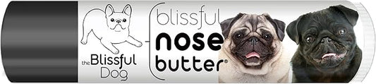 The Blissful Dog Pug Duo Unscented Nose Butter - Dog Nose Butter, 0.15 Ounce
