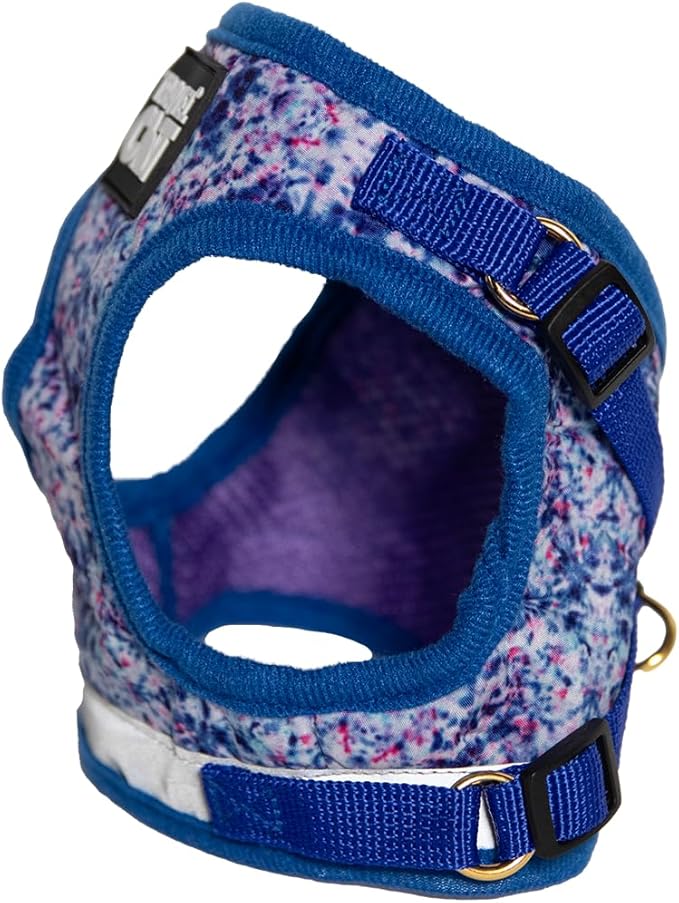 Travel Cat Harness and Leash Set - Adjustable Fit Mesh Cat Harness and Reflective Strap - Comfort Walking Vest for Kitten for Outdoor Walking, Hiking (Extra Small, Groovy)