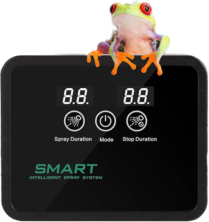 Reptile fogger Smart Spray System, Reptile Humidifiers Automatic with Timer, Reptile Mister with 360°Adjustable Misting Nozzles for Terrariums Amphibian Lizard Snake Frog Plants