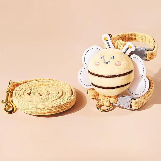 Cat Harness and Leash Set, Cat Harness Escape Proof, Rabbit Harness and Leash Set, Costumes for Cats and Bunny (A, Small)