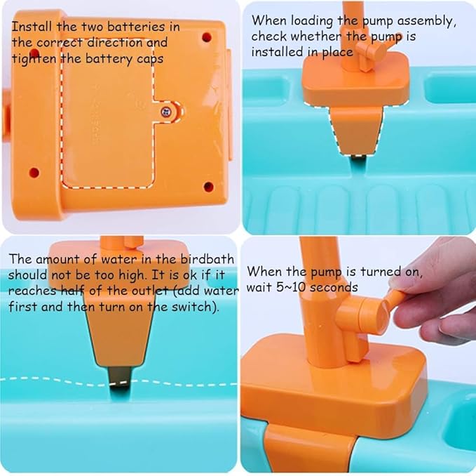 kathson Bird Bathtub,Parrot Shower Box,Automatic Parakeet Bathtub with Faucet,Bird Bathing Tub Container Cage Accessory or Small Medium Birds Cockatiel Lovebird Budgie