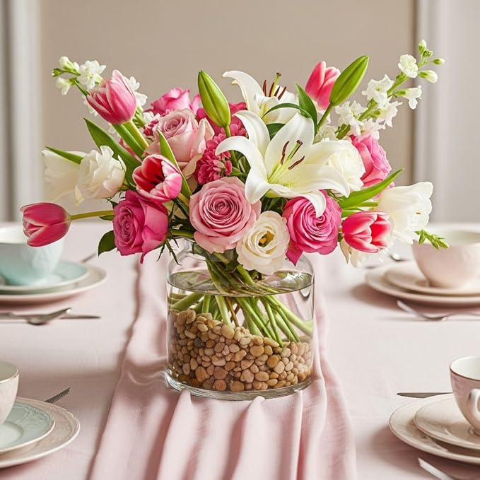 32 oz Jug Multicolor Tan Small River Rock, ½-1½ inch Size, for Indoor Outdoor Decor, vase Filler, Candles, Art, Crafts, Aquariums, Fairy Gardens, planters, tablescapes, terrariums