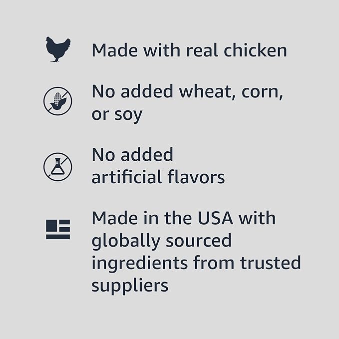 Amazon Basics Chopped Ground Dinner Wet Dog Food Variety Pack, Chicken and Rice Flavor and Chopped Dinner with Chicken, Made with Natural Ingredients, 13.2oz Cans (Pack of 12)