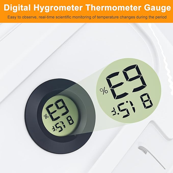 Winter Tortoise Habitat Kit,Turtle Tank Accessories,Turtle Tank Accessories,Snake Hide,Small Animals Hide with Hygrometer Thermometer,Apply to Frogs,Snakes,Lizards,Tortoise.